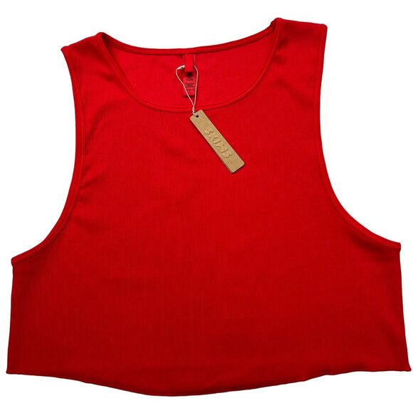SKIMS‎ Cotton Rib Super Crop Tank Ruby 4X - Picture 11 of 11